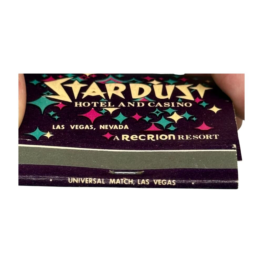 Stardust Hotel Casino Vegas Vintage Matchbook 1960s Showgirl Lido de Paris - Picture 5 of 6
